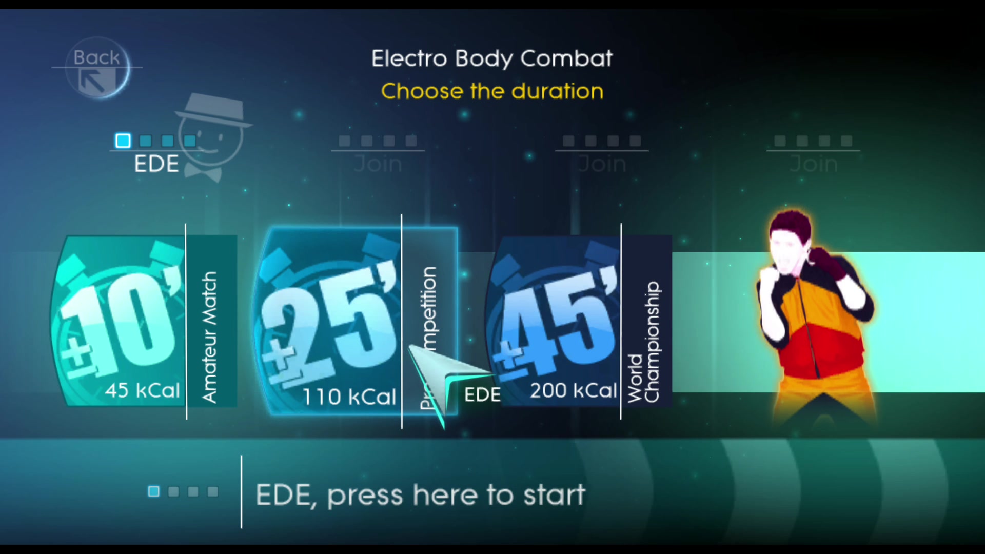 [图]舞力全开4挥汗模式 Electron Body Combat，这次运动量小一点