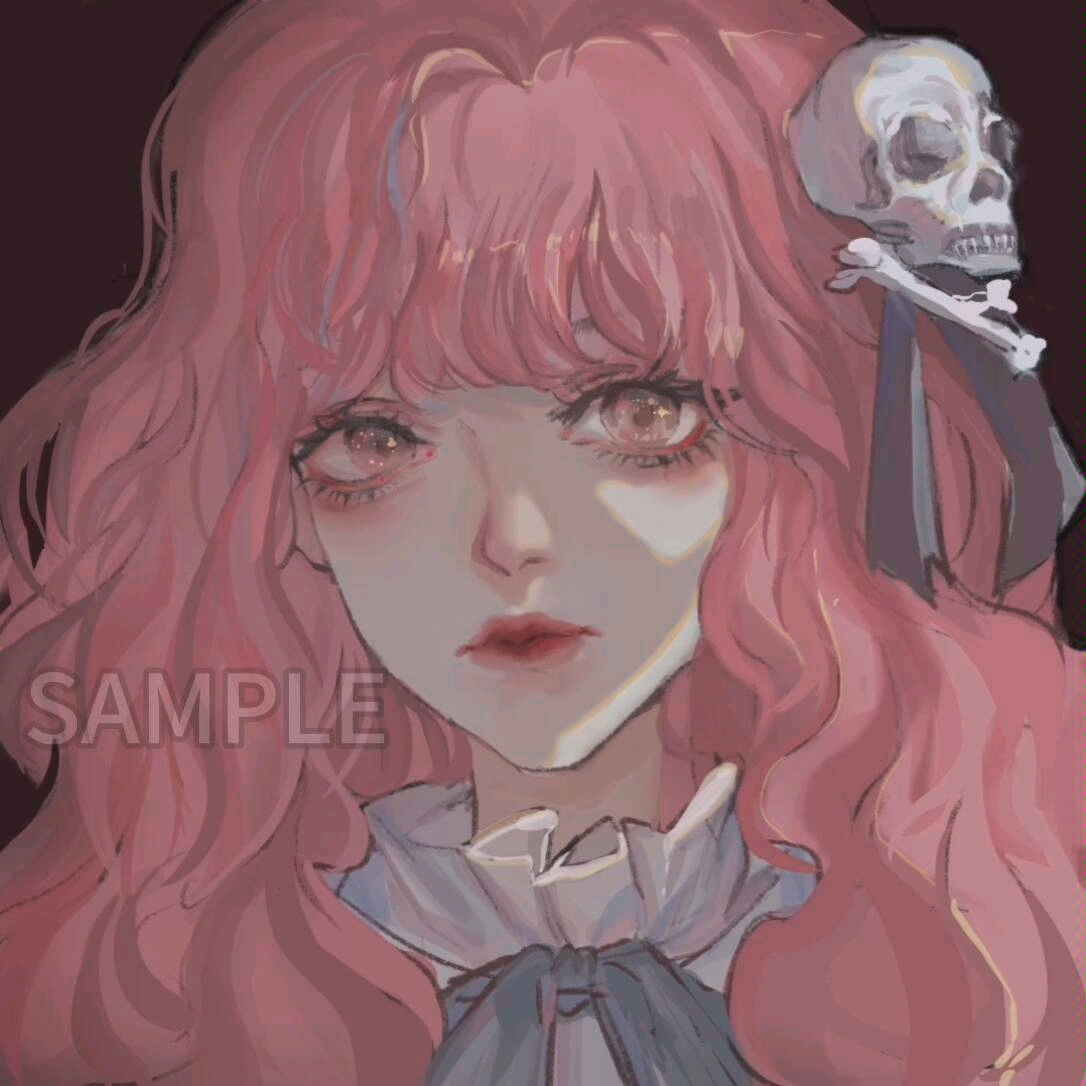 【procreate】很早之前的一张粉毛病娇稿