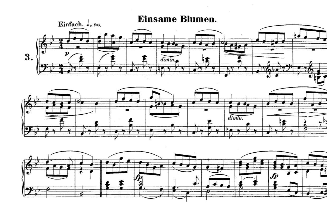 [图]舒曼-孤独的花(Einsame Blumen Op.82 No.3 英皇6级)演奏教程小样 by Graham Fitch