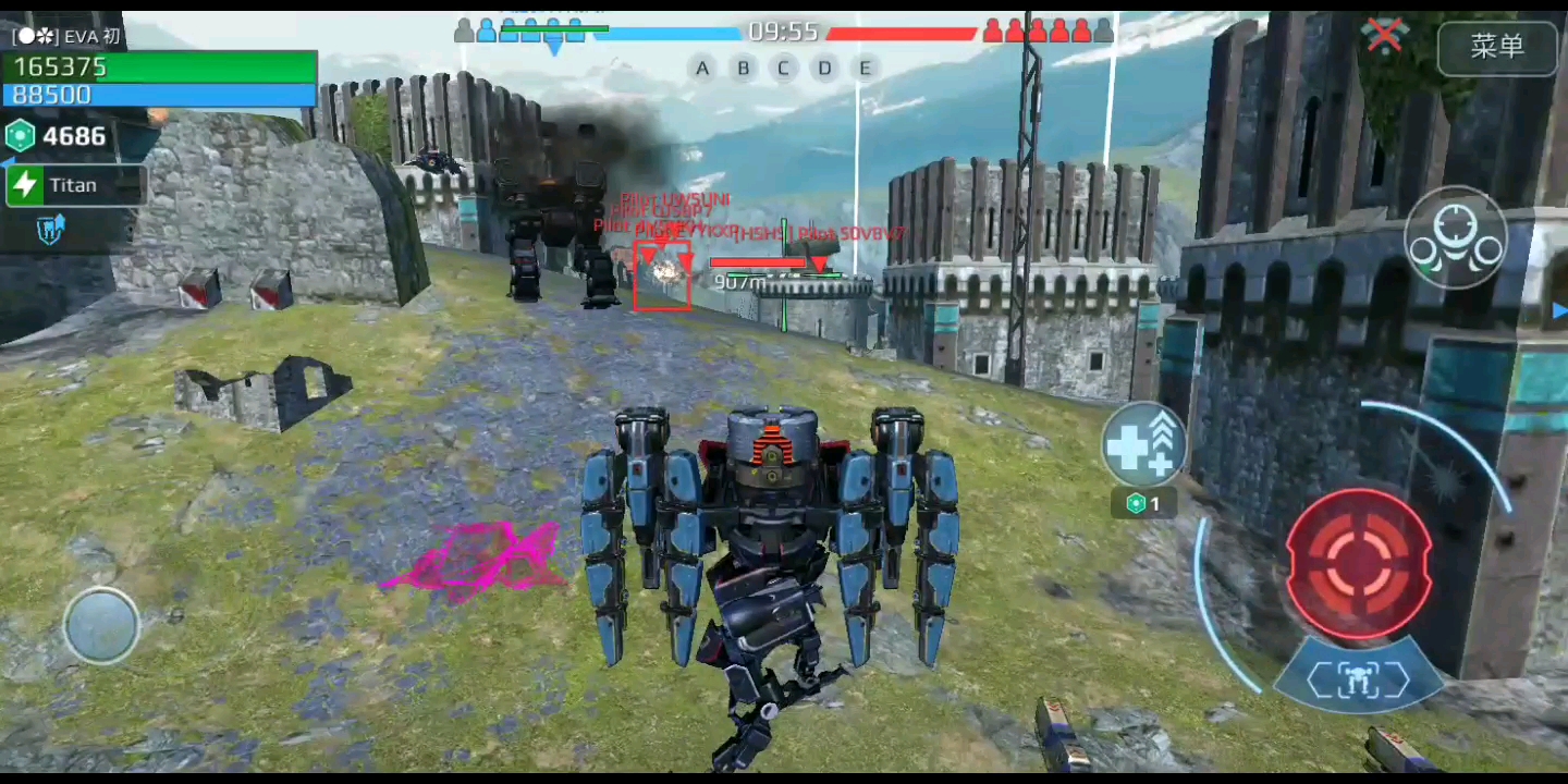 wwr warrobots 测试服 弄了一个传统猎鹰当肉盾