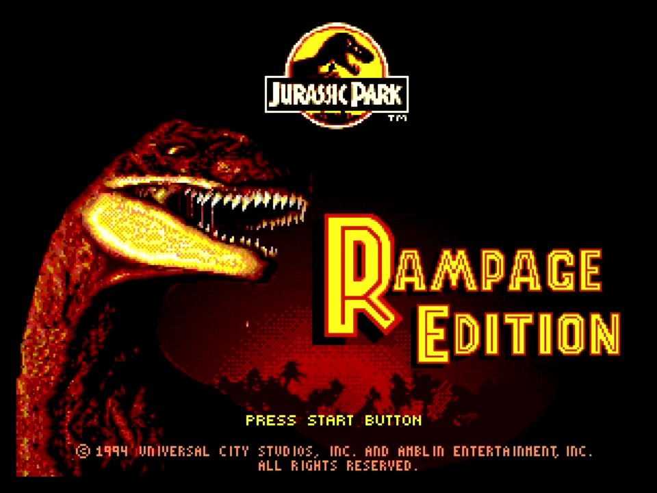 [图]【MD游戏回顾362】侏罗纪公园-狂暴版 通关视频 Jurassic Park_ Rampage Edition _