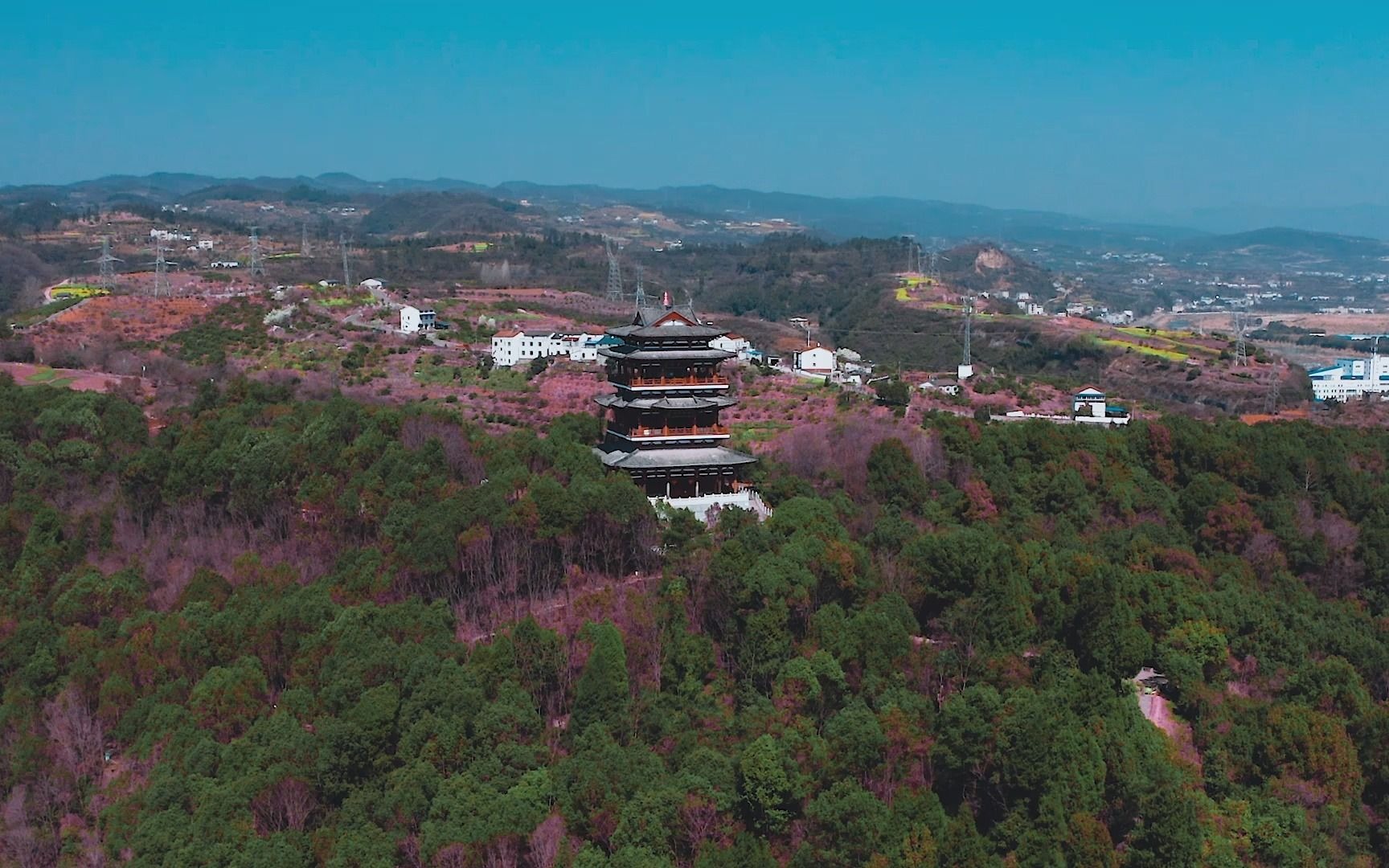 小溪塔森林公园航拍fpv_哔哩哔哩_bilibili