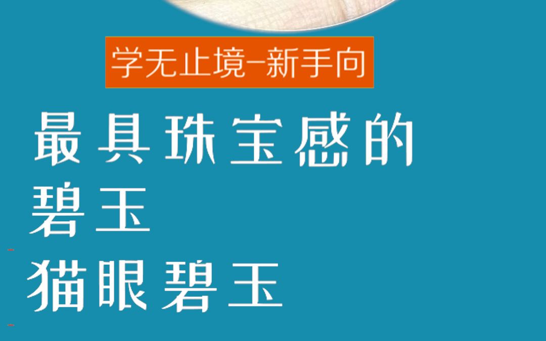 和田玉向来温润,但是其中有一玉种格外地灵动可爱珠光宝气,那就是——猫眼碧玉. #珠宝首饰 #和田玉哔哩哔哩bilibili