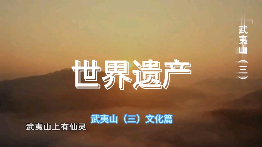 【世界文化与自然双重遗产】中国篇武夷山(文化篇)!哔哩哔哩bilibili