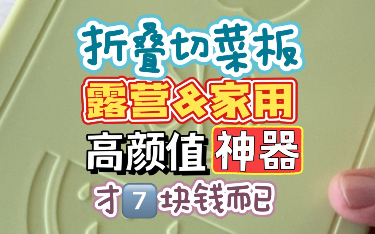 露营切菜板怎么选❓我淘汰了竹子木头的~买了这个❗️便宜又省事哔哩哔哩bilibili