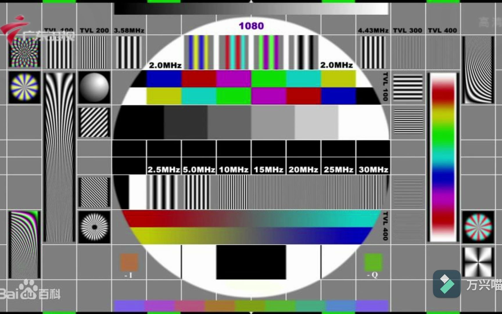 【自制】广东卫视新红色台标高清测试卡(pm5431测试卡),使用旧版测试