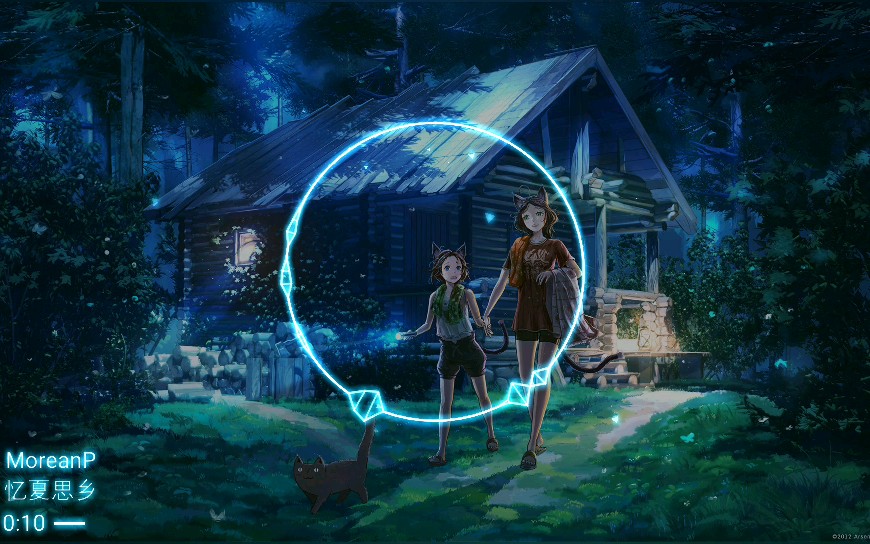 音频可视化mv忆夏思乡moreanp指尖传送出游子的思乡情切