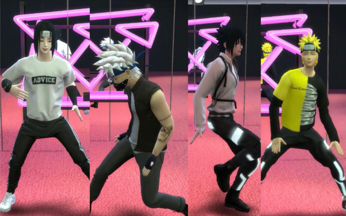 模拟人生4火影忍者舞蹈街舞breakingdance鸣人佐助卡卡西鼬