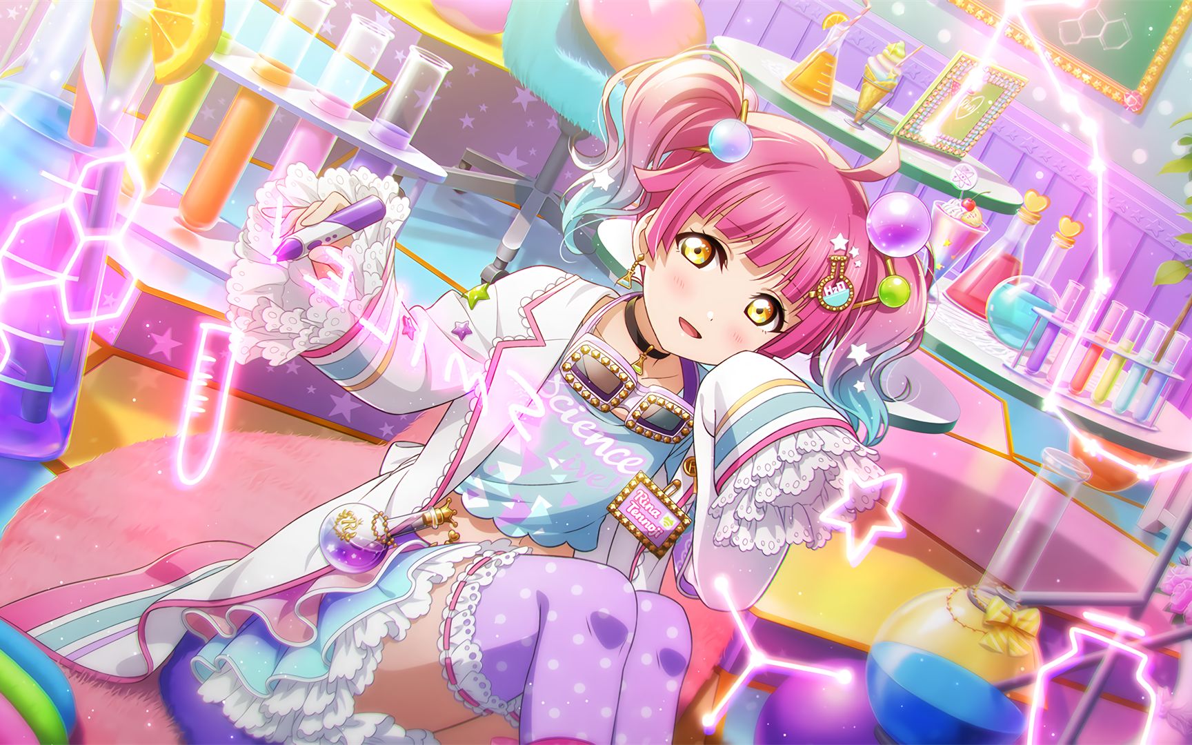 【ll群星闪耀】ur展示——【天王寺璃奈-心灵科学】_哔哩哔哩bilibili