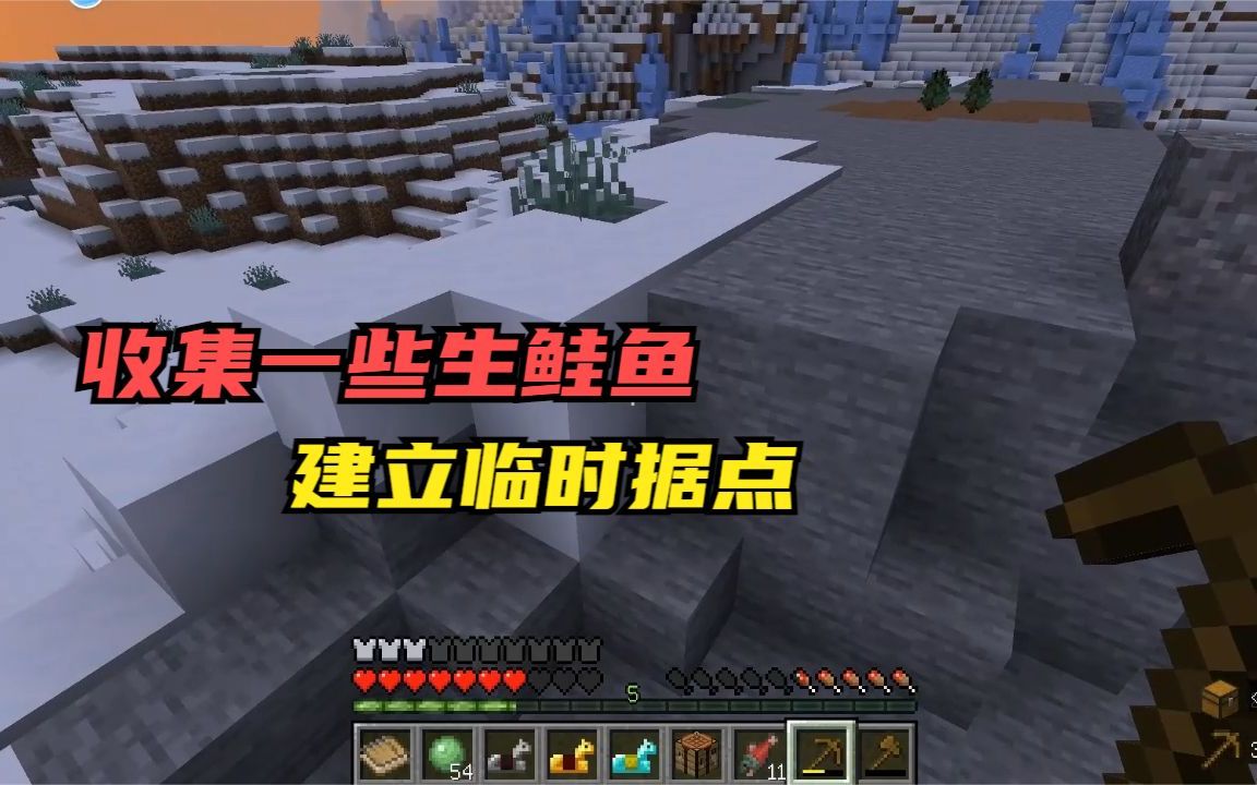我的世界1.18匠魂2:收集一些生鲑鱼,建立临时据点