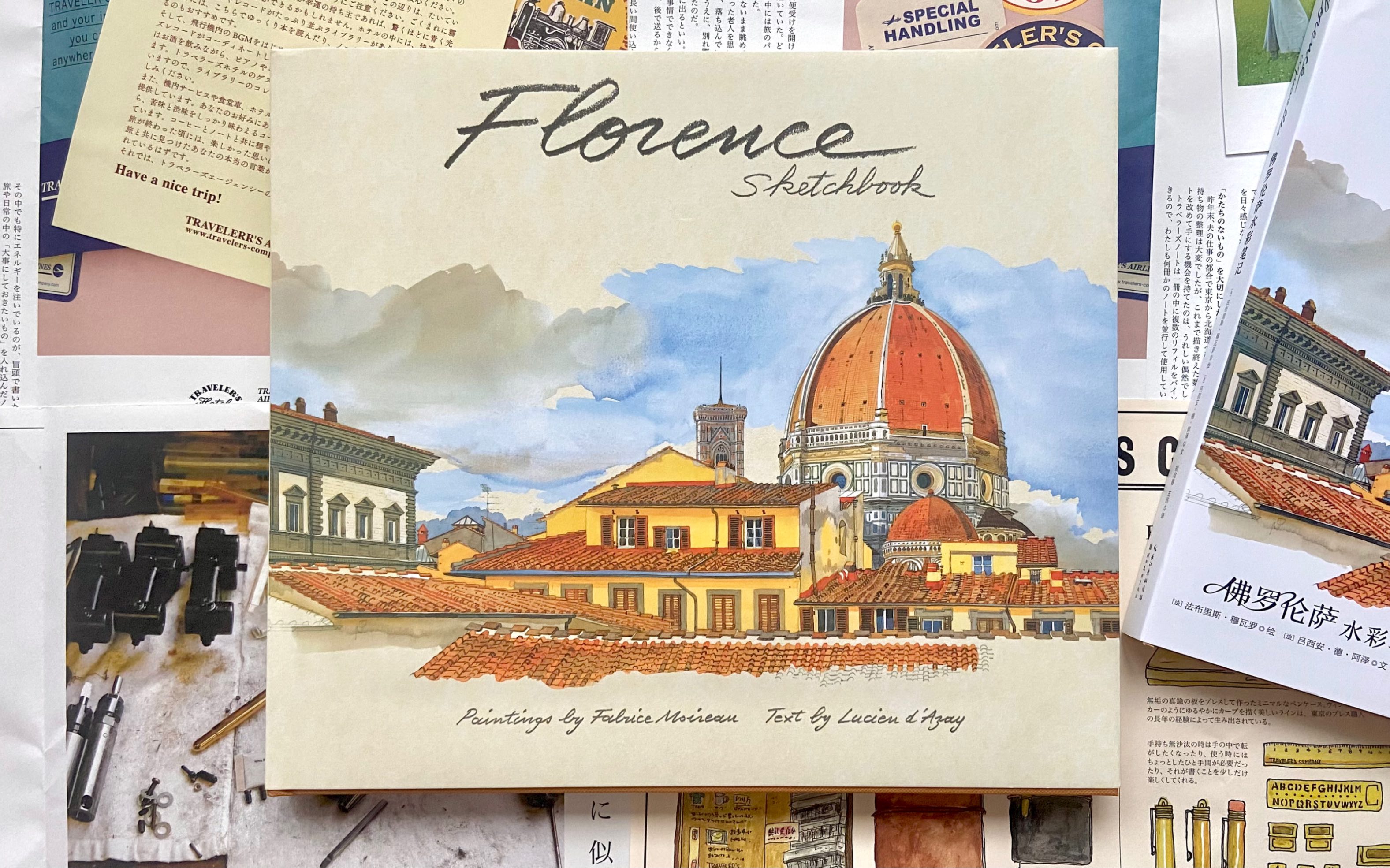 《Florence Sketchbook》佛罗伦萨城市速写水彩画册丨Fabrice Moireau丨2016年出版哔哩哔哩bilibili