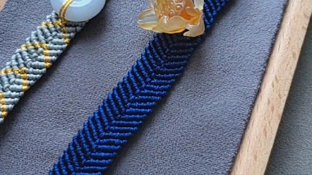 宽版手绳编绳教程 斜卷结的应用 手牌编绳教程