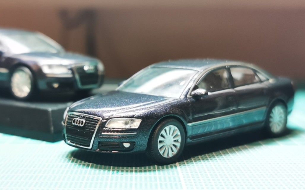 【模玩m&t】京商1/64奥迪a8模型开盒展示