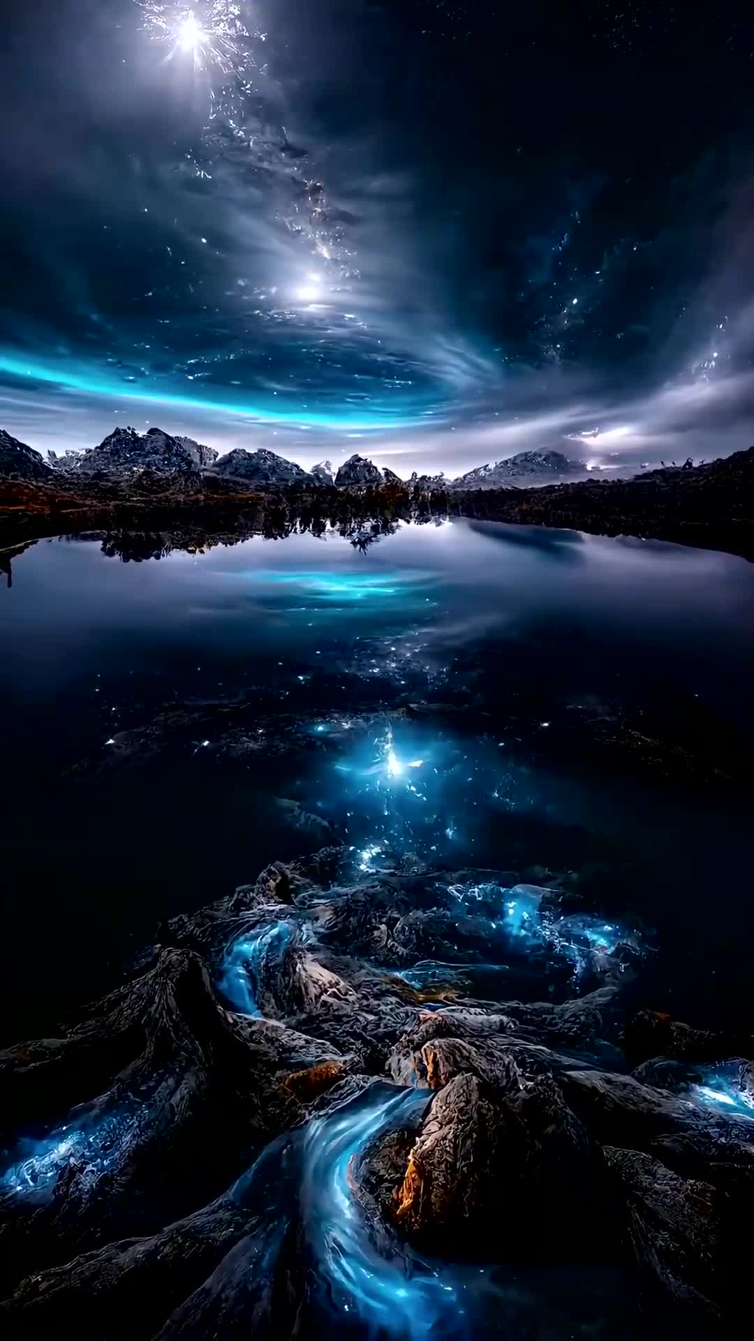 这么美的蓝色妖姬梦幻星空,艾特zui漂亮的女孩子一起看才浪漫