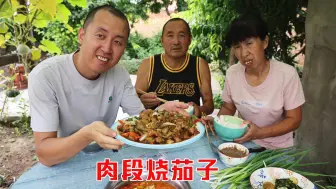 Download Video: 到了吃茄子的季节，少不了东北菜肉段烧茄子，色香味俱全，超下饭