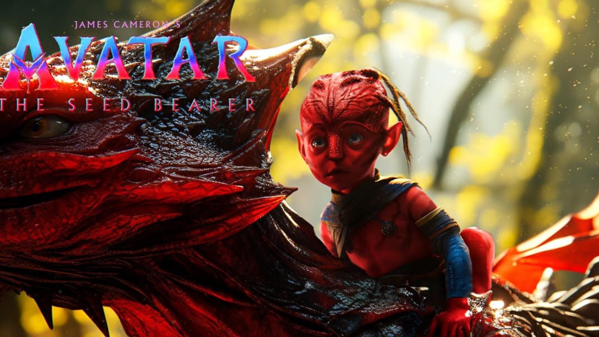 卡梅隆科幻电影《阿凡达3》先导预告非官方,红色阿凡达亮相