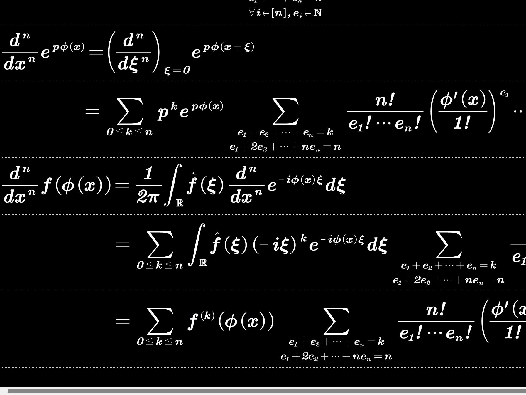 高阶导数的Leibniz公式和Faa di Bruno公式哔哩哔哩bilibili