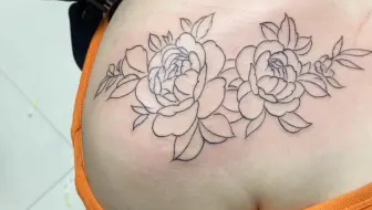 花胸点线素花刺青纹身花 哔哩哔哩 Bilibili