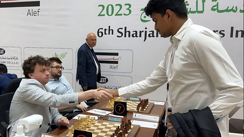 Untitled Haowen Sacrifices his Rook to Beat Hans Niemann, Dubai Open 2023