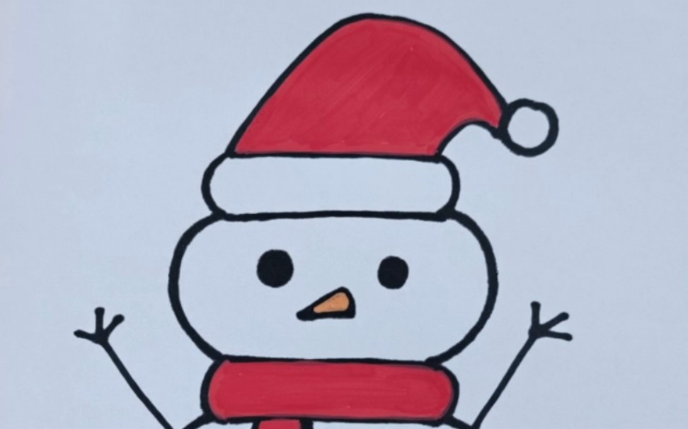 简单的雪人 简笔画图片