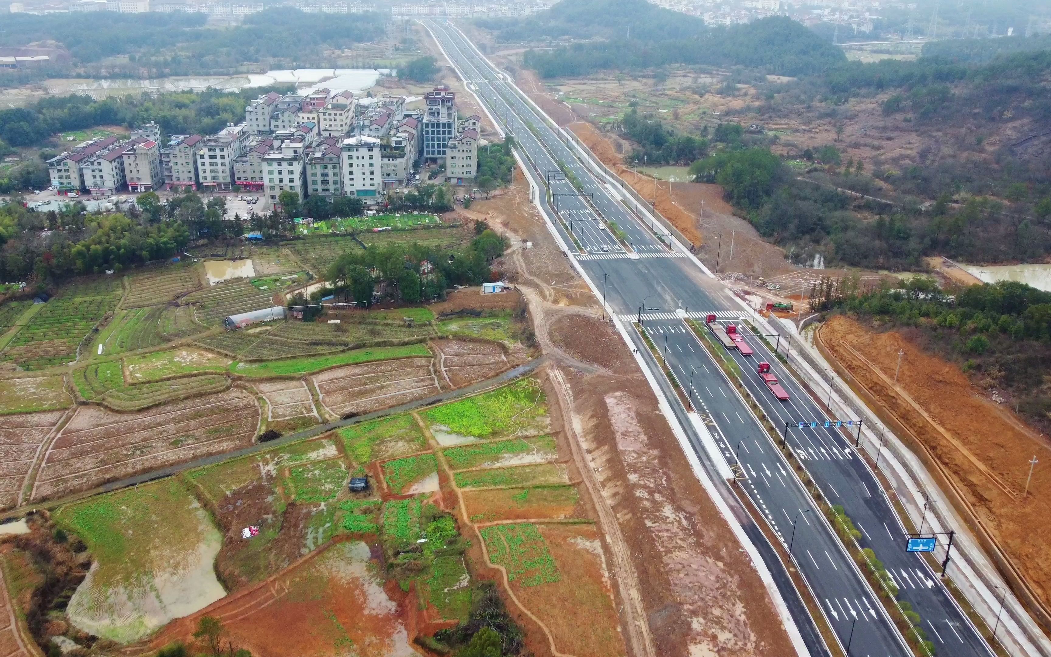 航拍永康北三环全线通车了,双向6车道也不堵车了