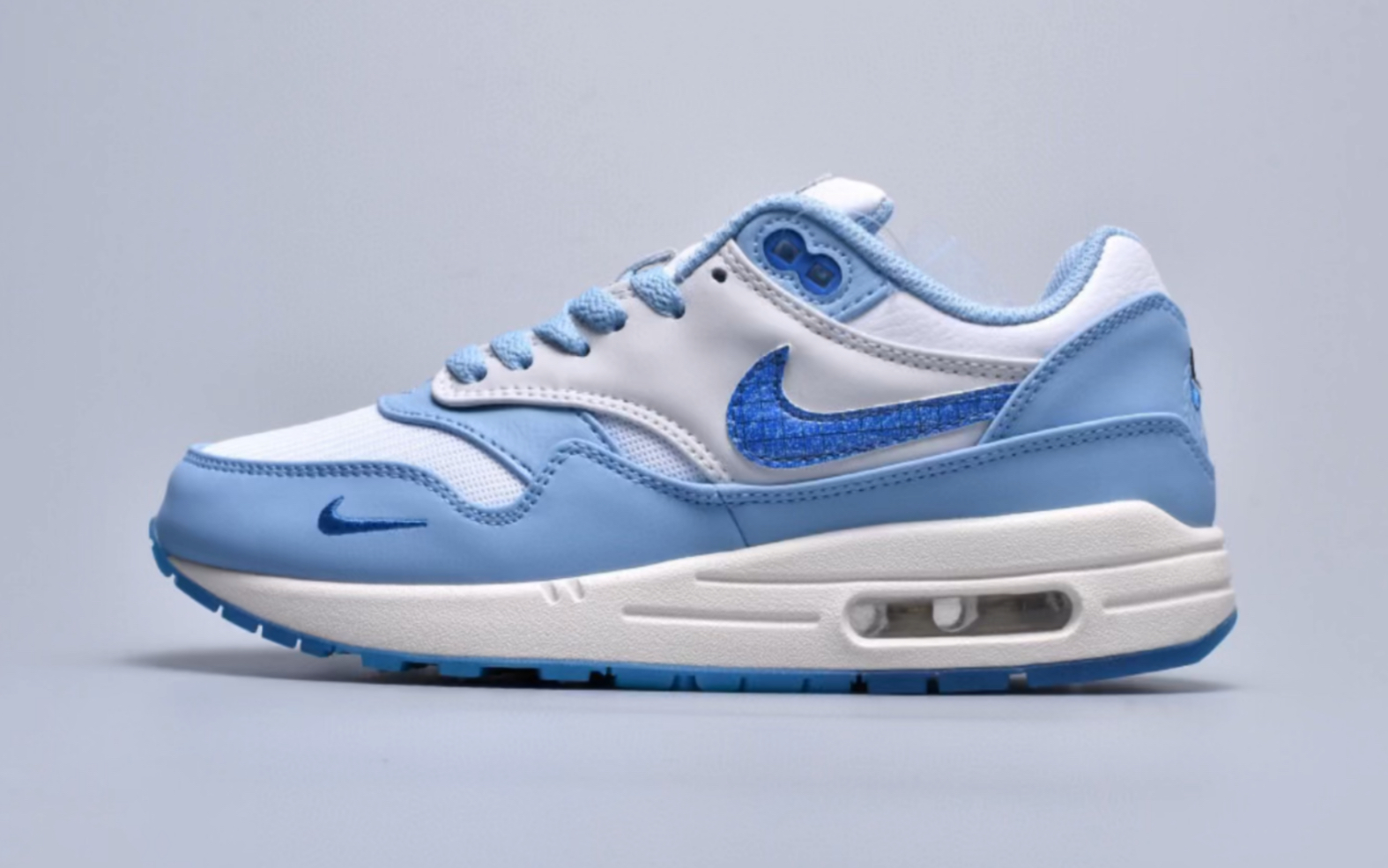 耐克nike air max 1 premium blueprint 冰蓝复古气垫运动跑鞋货号dr