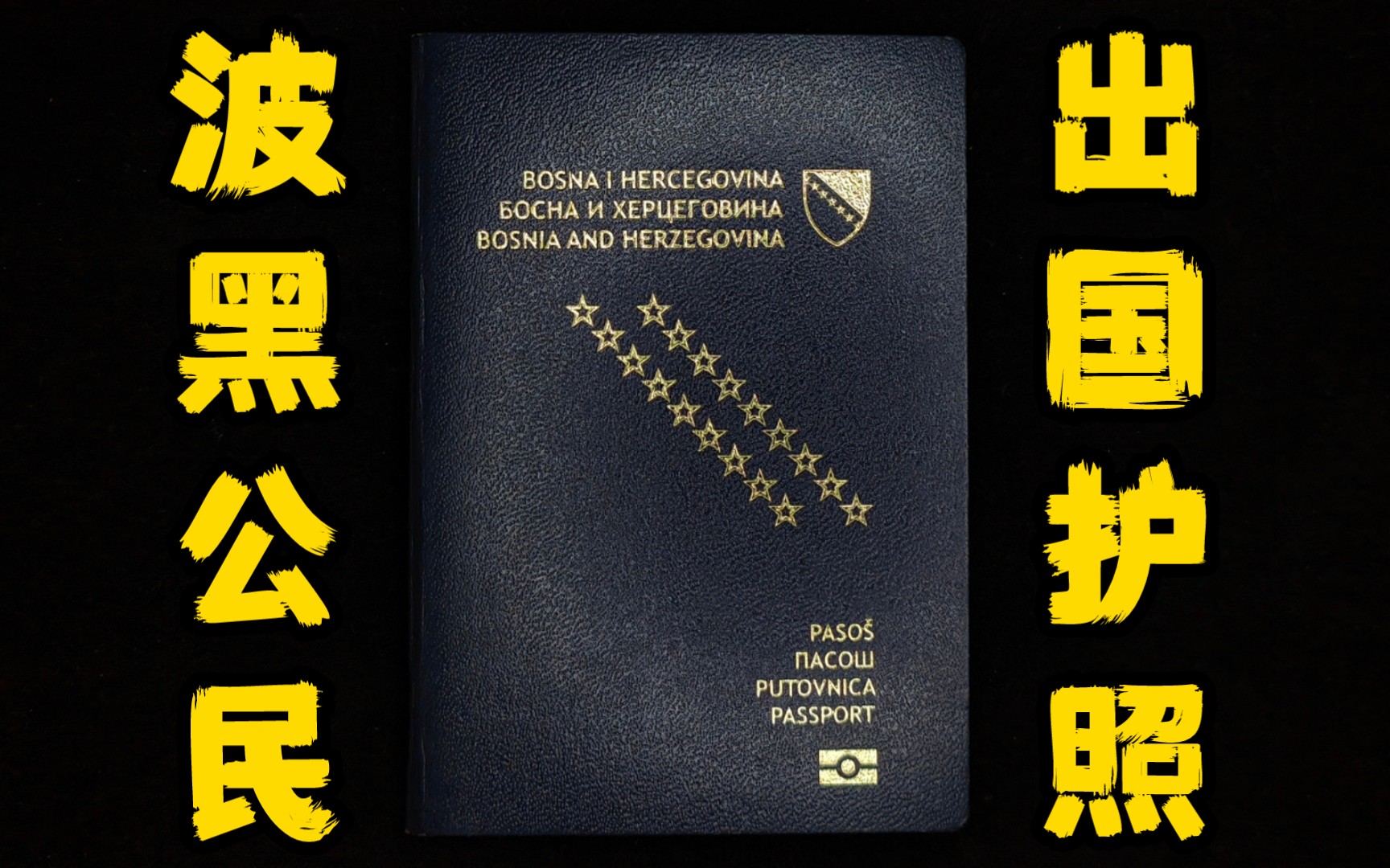 护照收藏:波黑最新版生物识别护照『波斯尼亚与黑塞哥维那』
