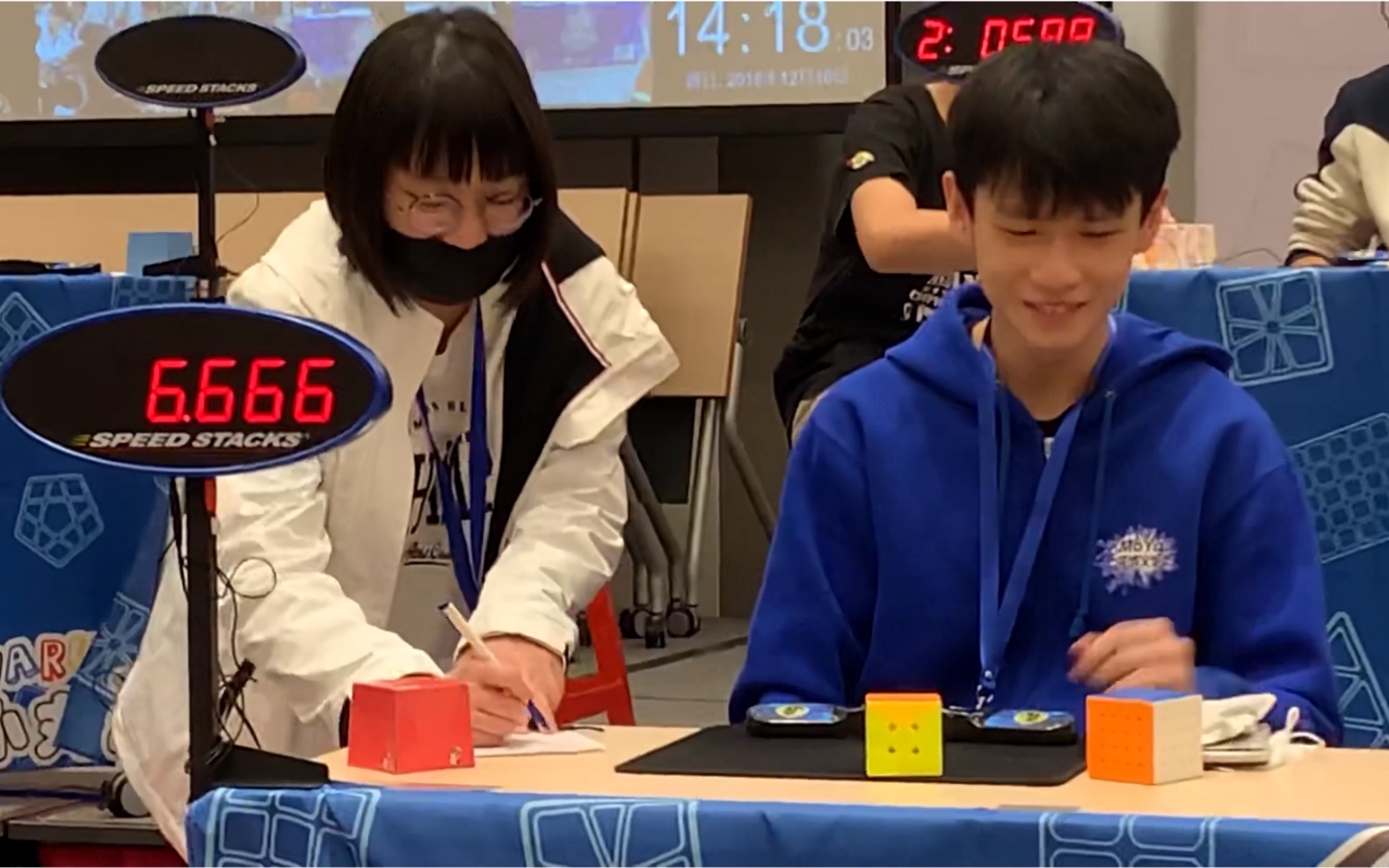 王楷文三阶拍了个6.666秒