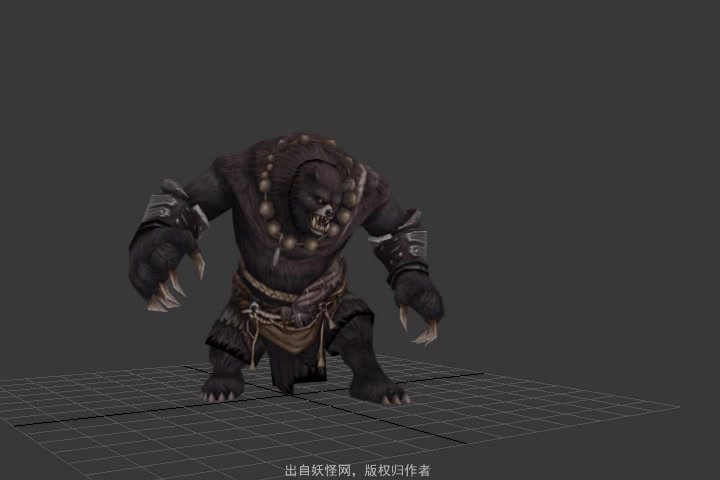 优秀作品欣赏黑风大王熊形技能a