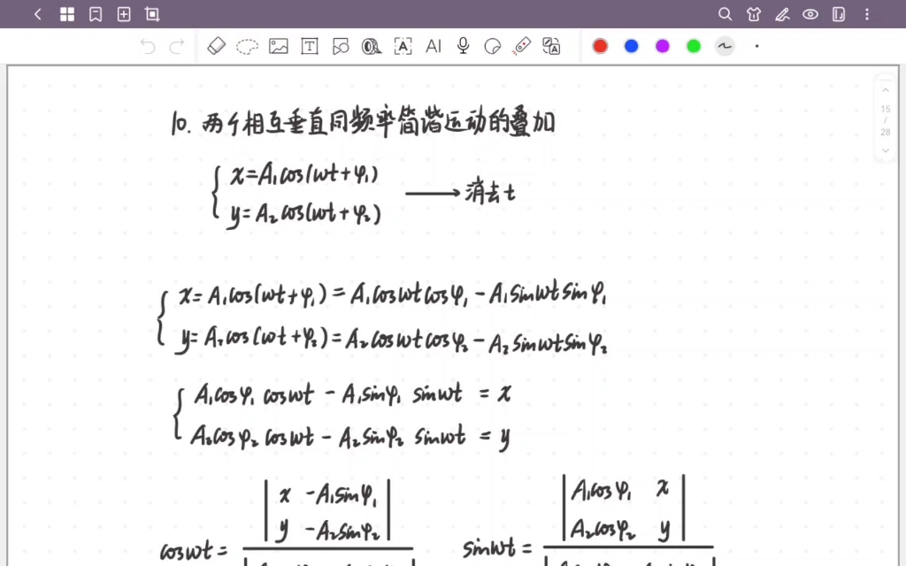 光学10:两个相互垂直同频率简谐运动的叠加(3分钟)哔哩哔哩bilibili