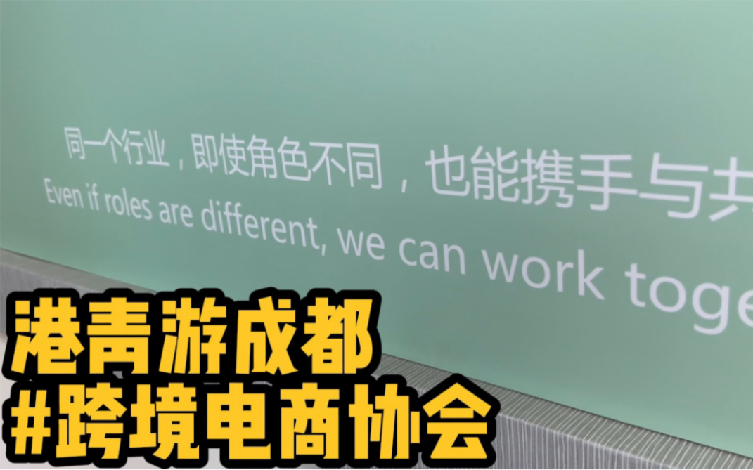 香港青年走进成都跨境电商学习新趋势哔哩哔哩bilibili