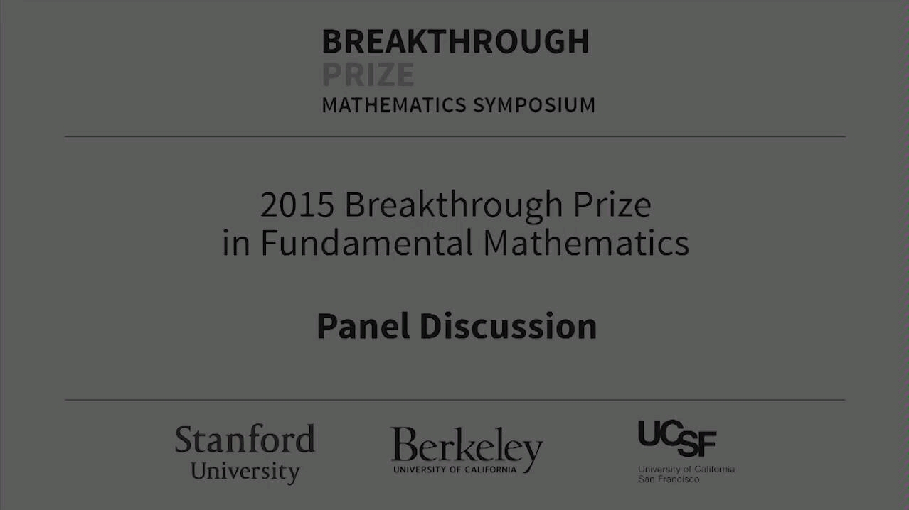 [图]2015 Breakthrough Prize in Fundamental Mathematics | Tao  | 2015数学突破奖大会提问(个人渣翻)