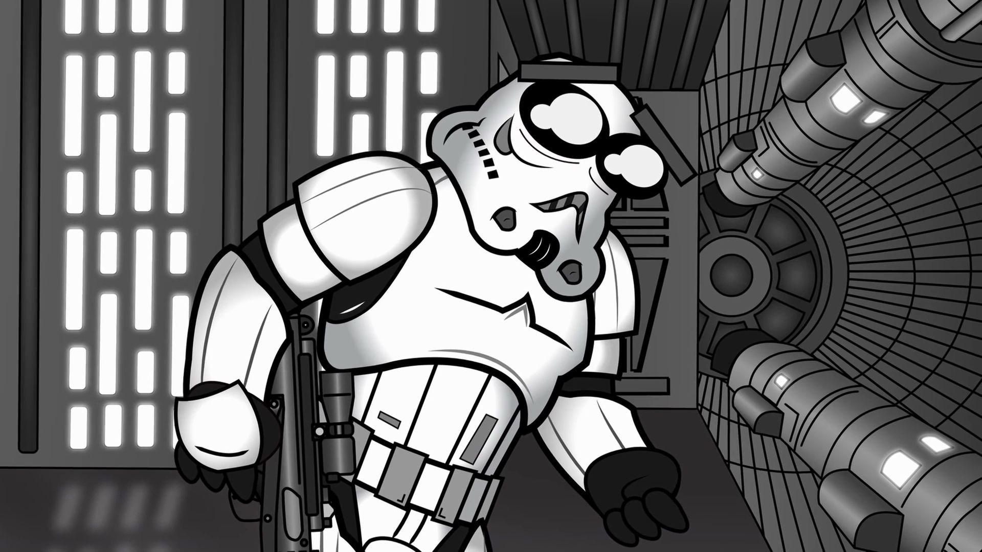 starwars死星发射器需要围栏热心larry的投诉之路可怜机器人惨遭悲剧