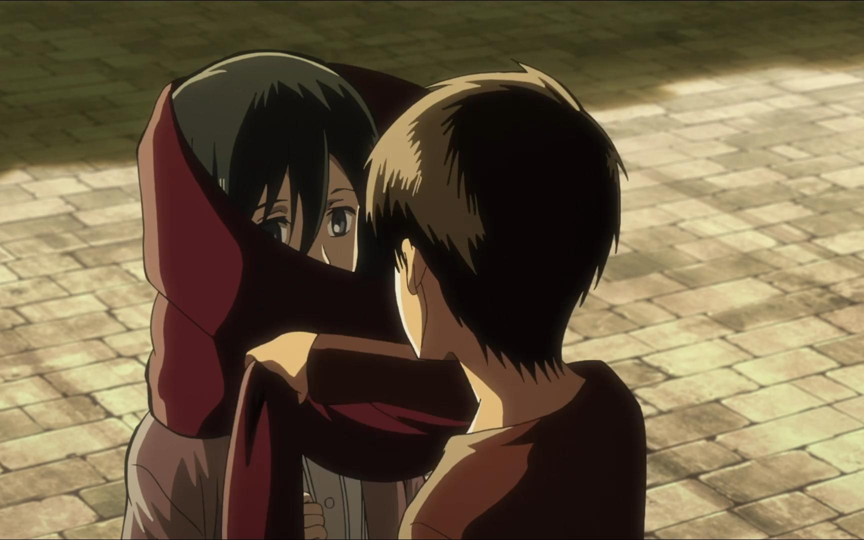 艾伦第二次围红围巾