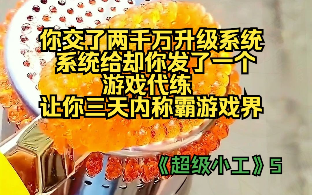 你交了两千万升级系统,系统给却你发了一个游戏代练,让你三天内称霸游戏界.哔哩哔哩bilibili