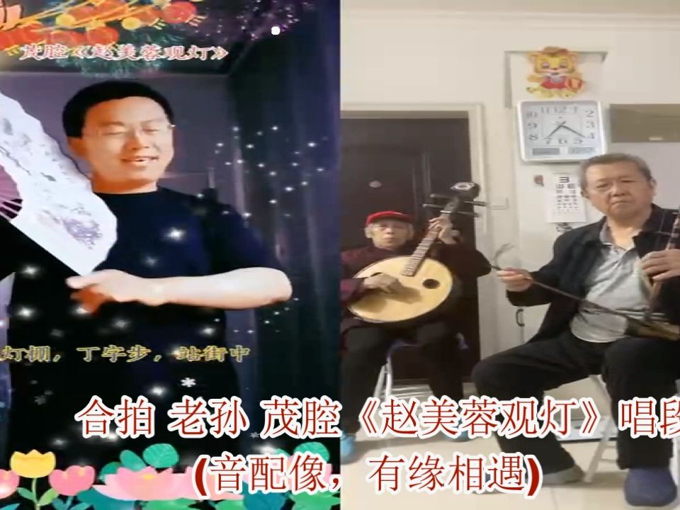 合拍 老孙 茂腔《赵美蓉观灯》唱段 (音配像,有缘相遇)
