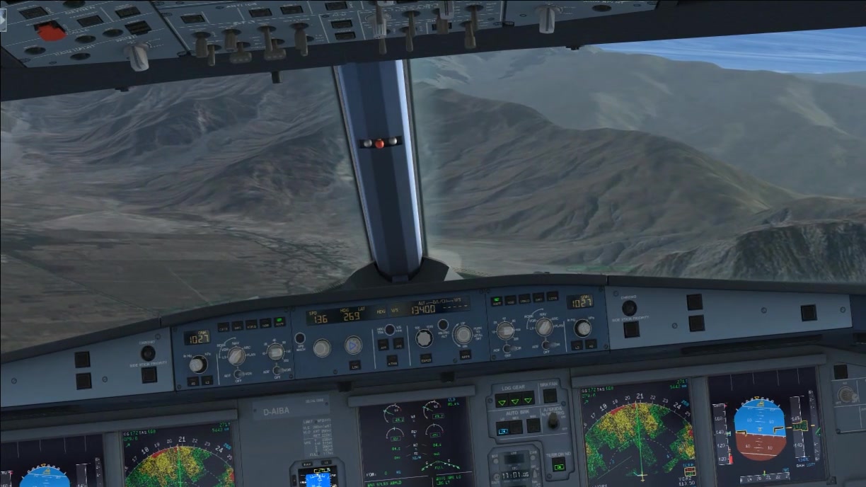 a319降落拉萨贡嘎机场