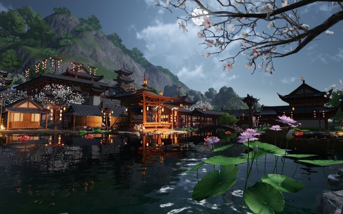 天刀手游家园《晴雅集》大唐城 q区数据跑图