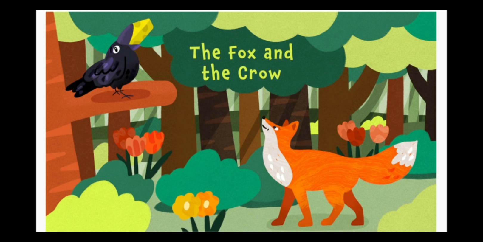 [图]#读个故事 — The Fox and the Crow 狐狸与乌鸦