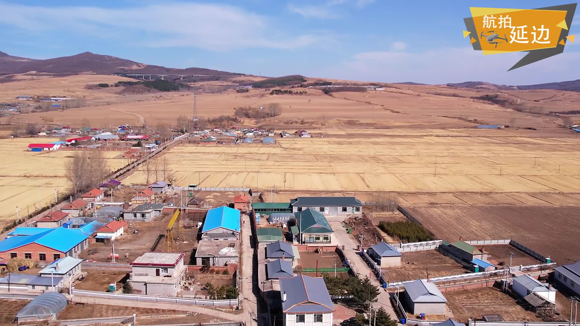 航拍延边-延吉-朝阳川镇(龙盛村)