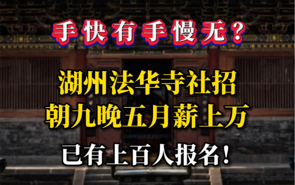 [图]上百人应聘法华寺资料整理员，网友:都别和我抢！