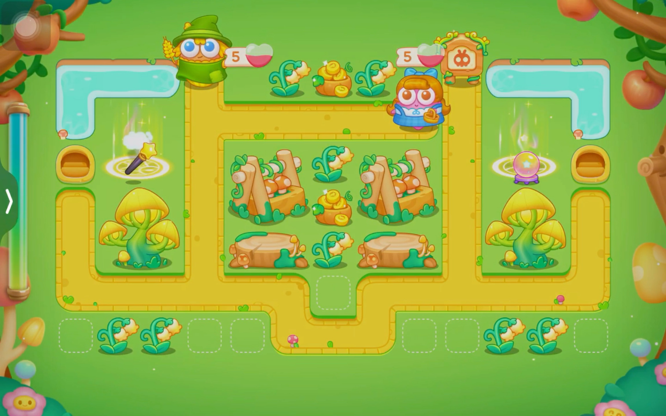 保卫萝卜4 第七大关"绿野奇缘" 第40关 金萝卜 全清攻略