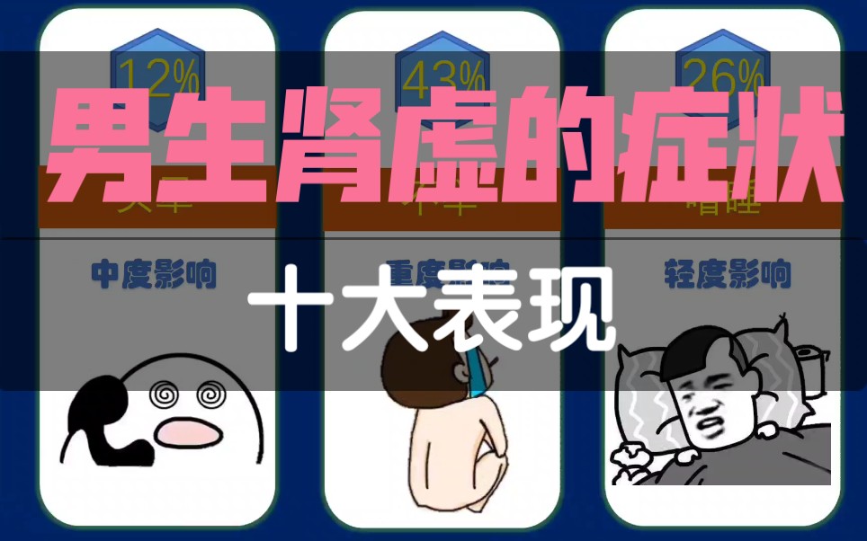 男生肾虚的十大表现哔哩哔哩bilibili