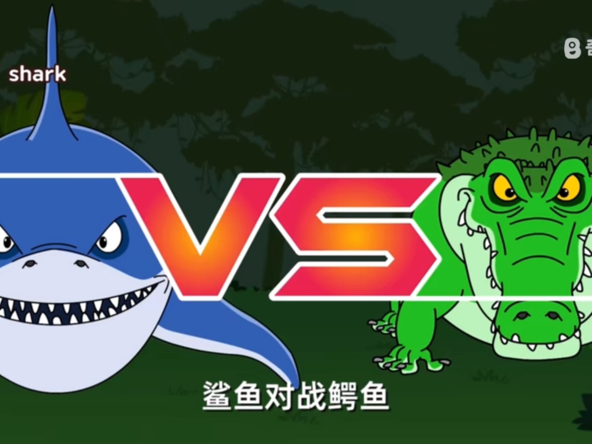 鲨鱼对战鳄鱼
