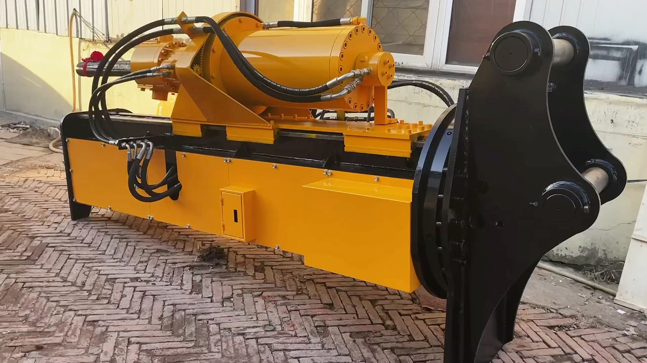 挖掘机钻裂一体机劈裂机钻孔胀裂一体机岩石劈裂机大型机载劈裂机岩石