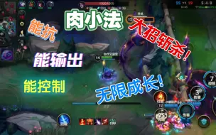 Download Video: 【lol手游】能抗能输出能控制！大招斩杀！无限成长！肉小法