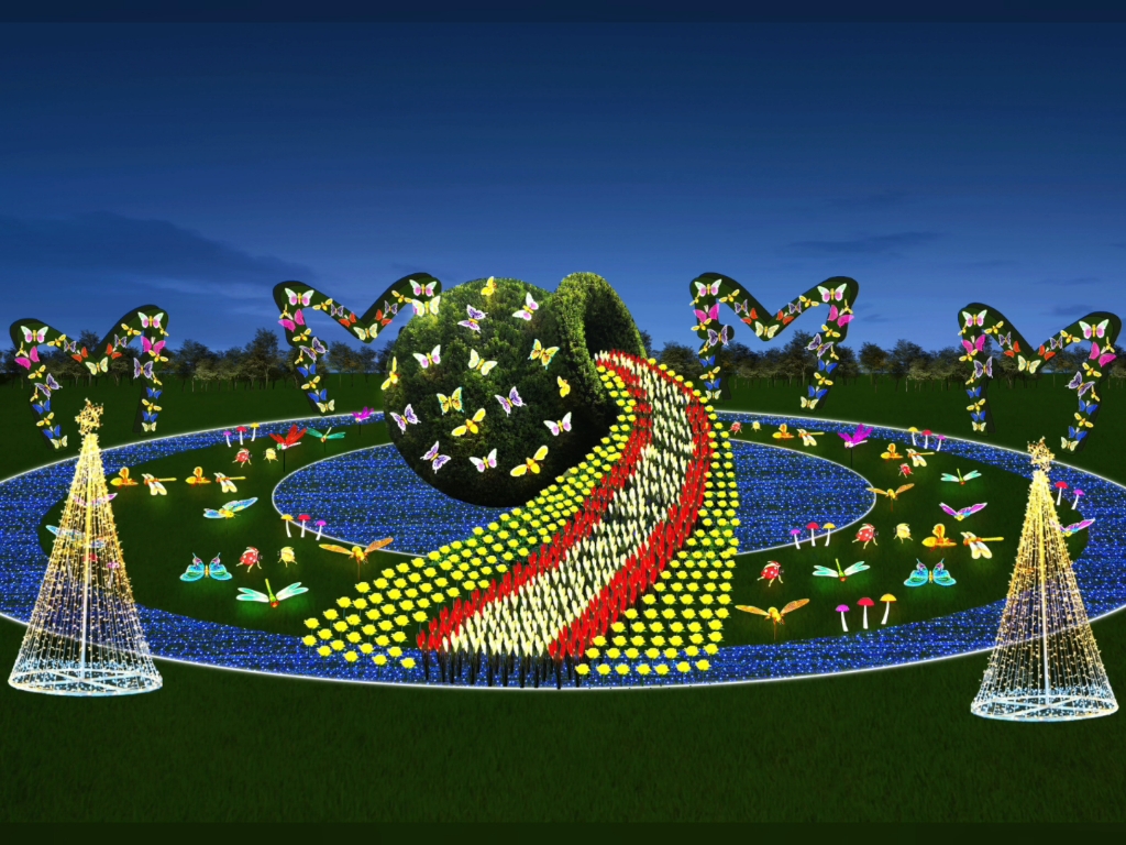 鑫仕浦照明:昆虫世界灯光节夜景亮化设计方案#景区亮化设计#公园亮化