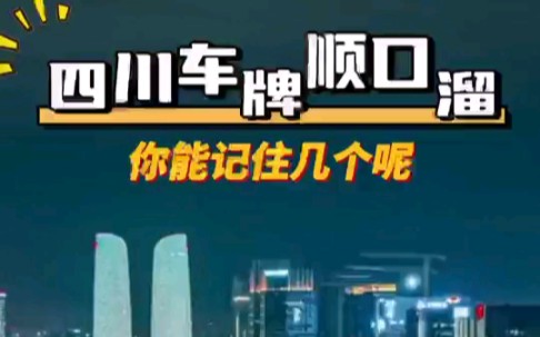 四川省各地市车牌号顺口溜,爱我大四川.#拼车 #四川省车牌号 #四川老家 #四川 #来往拼车哔哩哔哩bilibili
