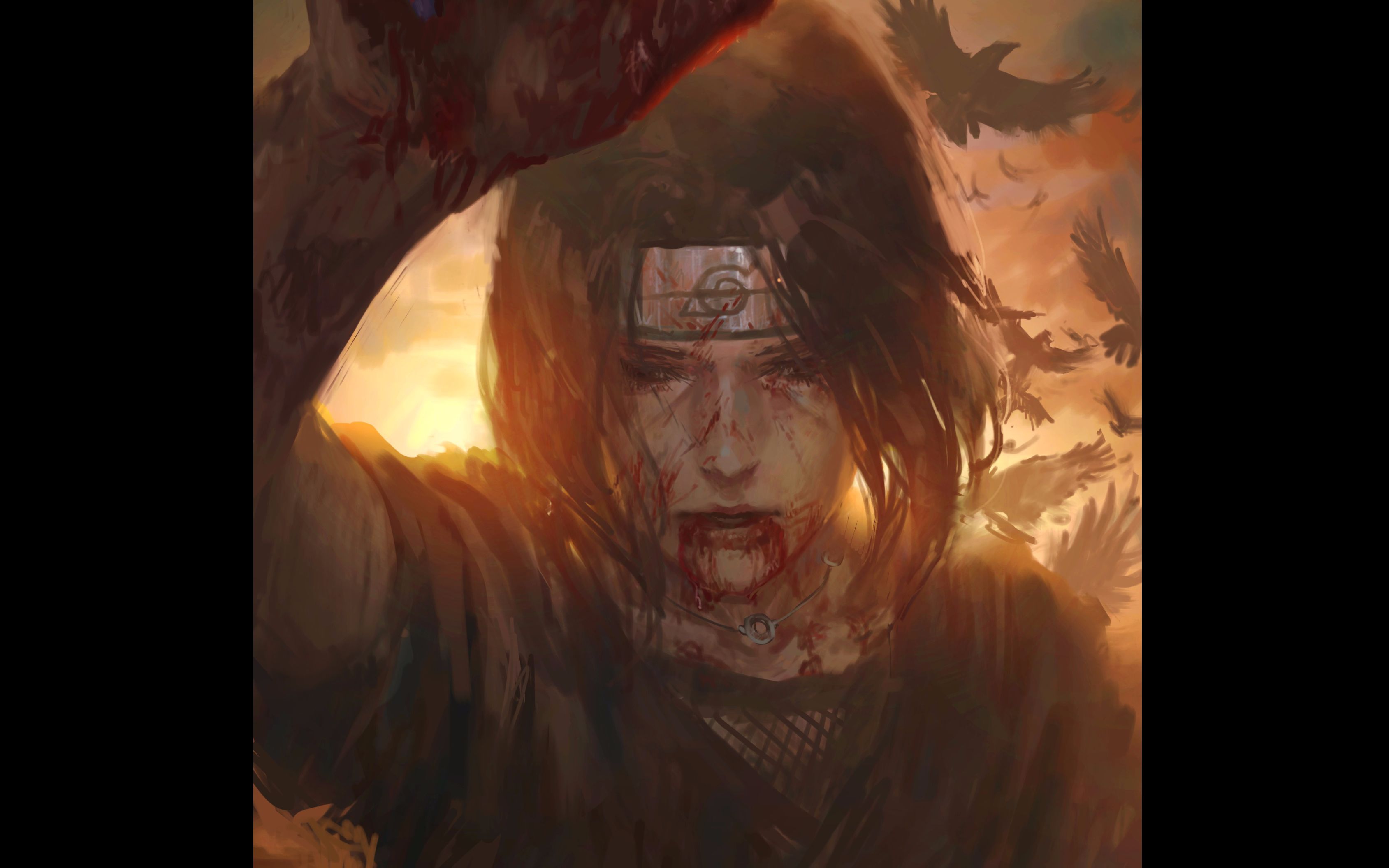 绘画过程宇智波鼬