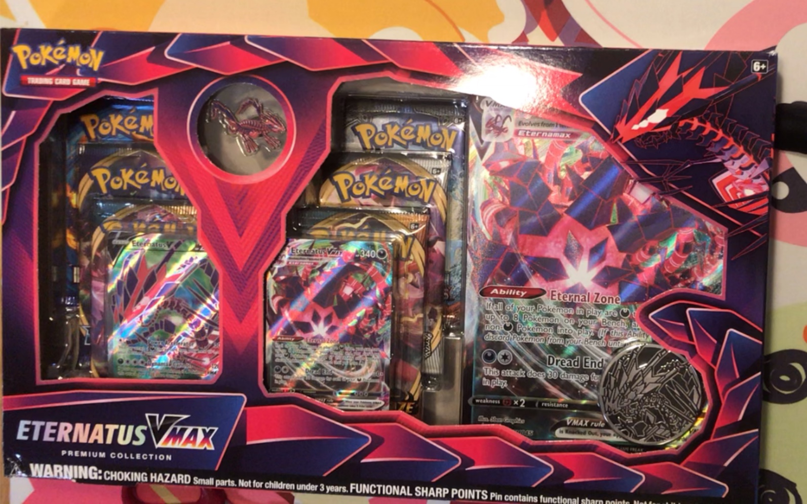 ptcg开盒家庭对决金色传说无极汰那vmax极巨硬币盒